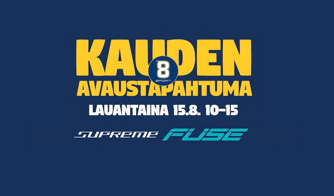 8 Sportin kauden avaustapahtuma 15.8. – tule mukaan!