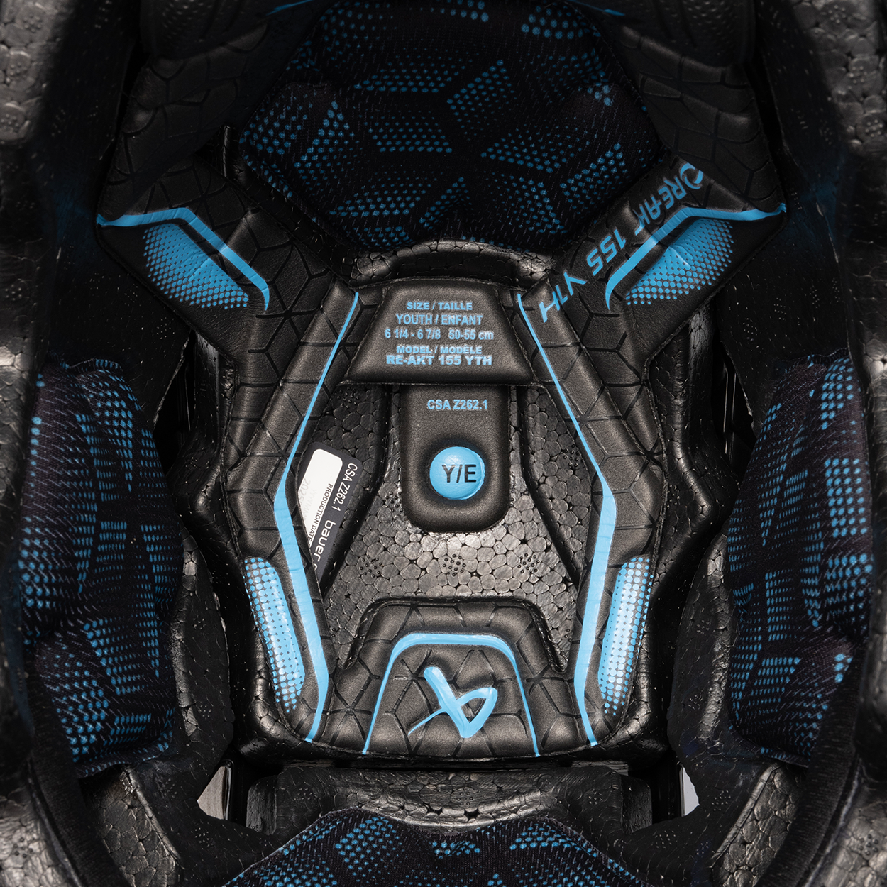 S26 BAUER RE-AKT 155 YTH-HELMET-COMBO