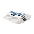 S25 BAUER OOFOS SPORT FLEX SLIDE WHITE/BLUE