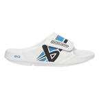 S25 BAUER OOFOS SPORT FLEX SLIDE WHITE/BLUE