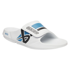 S25 BAUER OOFOS SPORT FLEX SLIDE WHITE/BLUE