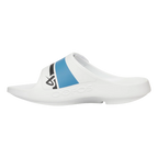 S25 BAUER OOFOS SPORT FLEX SLIDE WHITE/BLUE