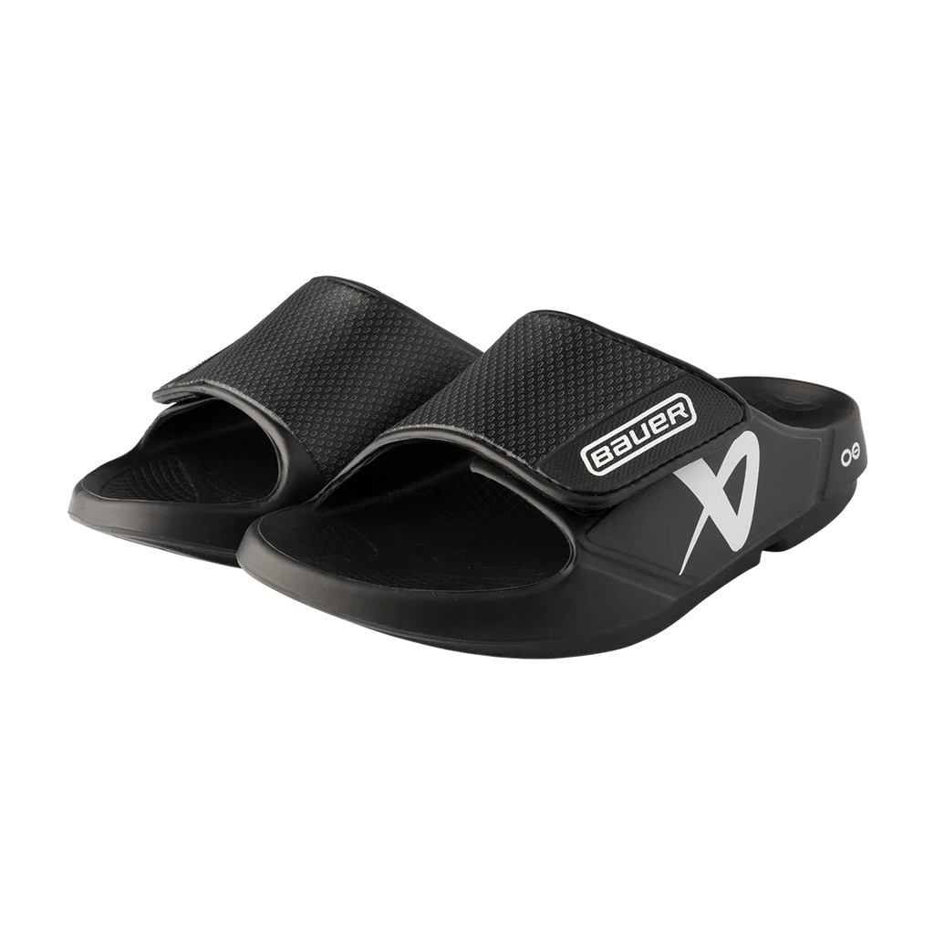 S25 BAUER OOFOS SPORT FLEX SLIDE BLACK