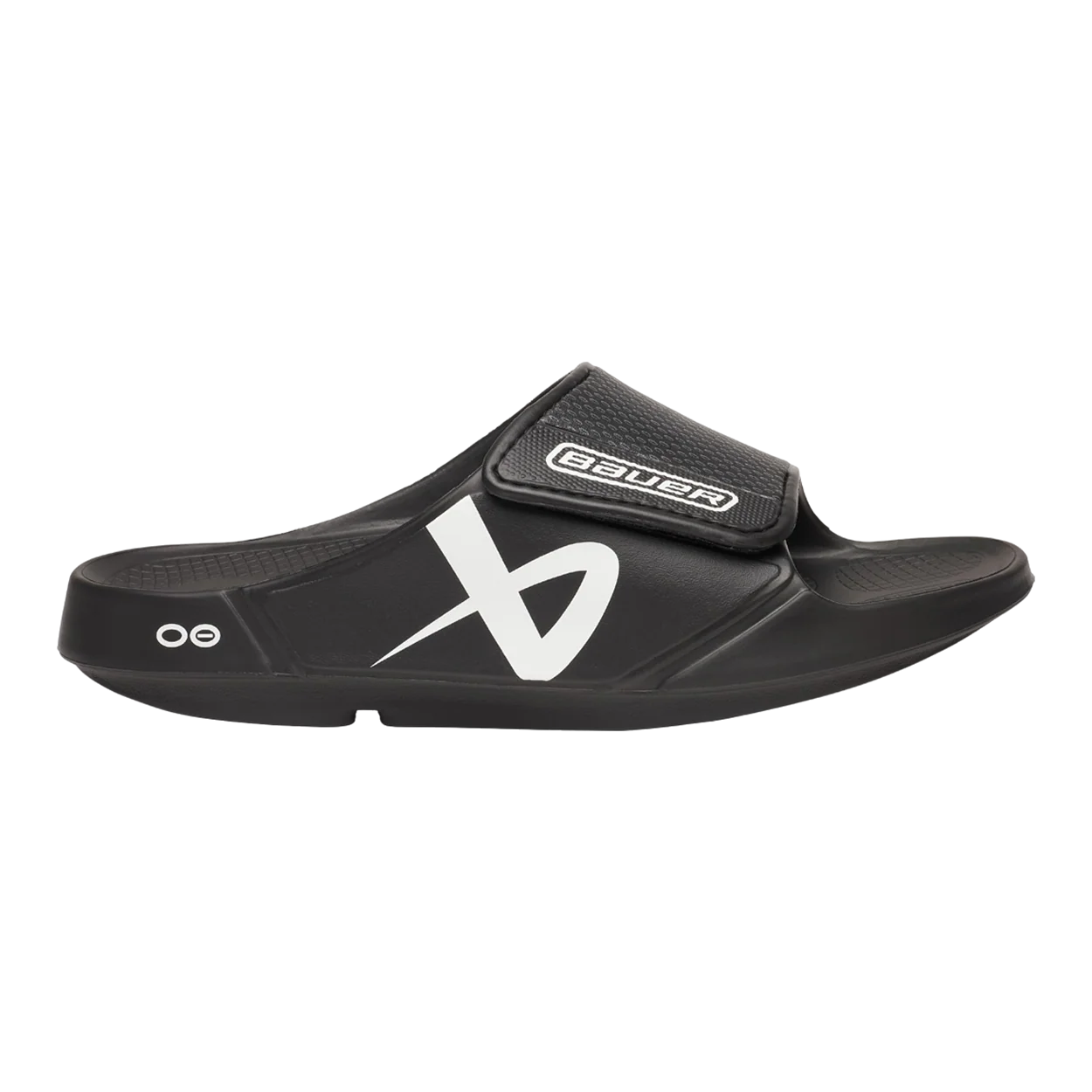 S25 BAUER OOFOS SPORT FLEX SLIDE BLACK