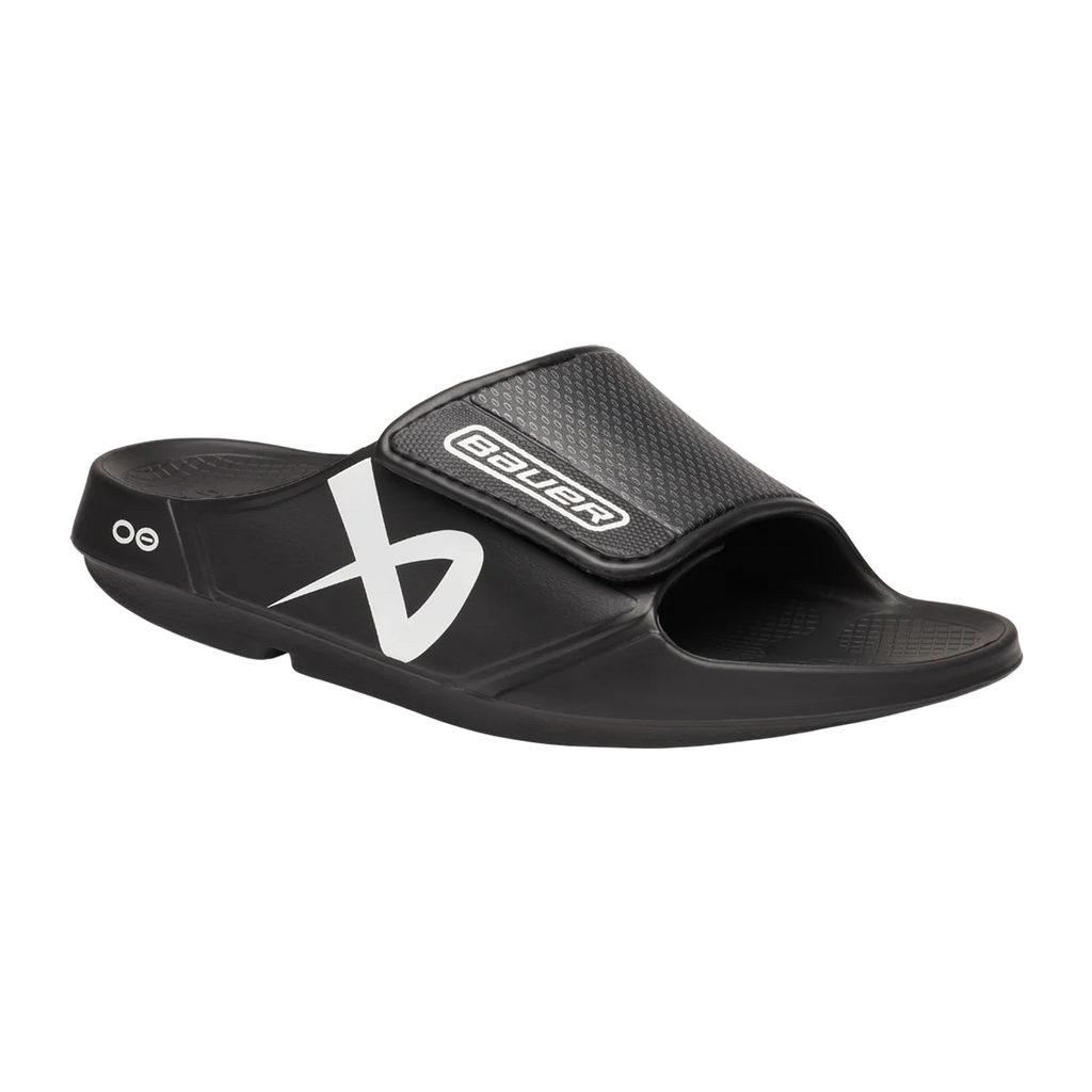 S25 BAUER OOFOS SPORT FLEX SLIDE BLACK