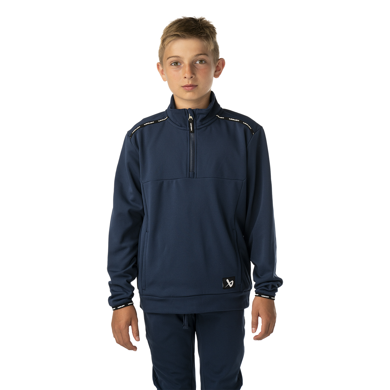 S26 BAUER TEAM FLEECE 1/2 ZIP-YTH