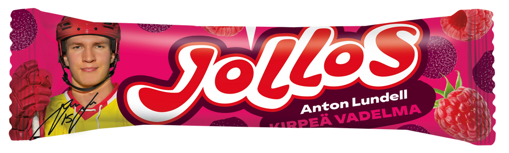 Jollos Vauhtikarkki Kirpeä Vadelma 26g