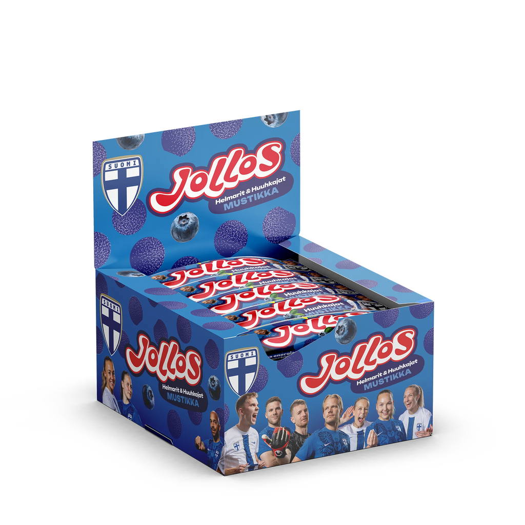 Jollos Vauhtikarkki Mustikka 26g