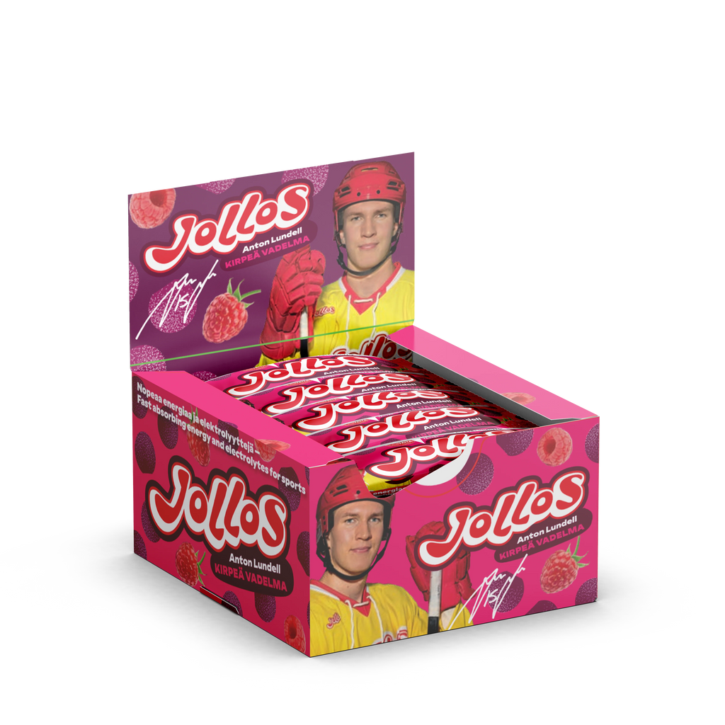 Jollos Vauhtikarkki Kirpeä Vadelma 26g