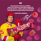Jollos Vauhtikarkki Kirpeä Vadelma 26g