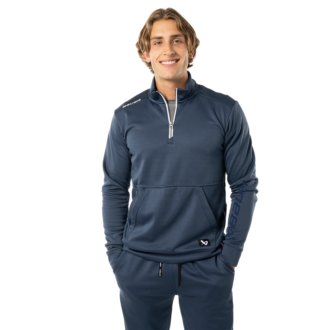 BAUER TEAM FLEECE 1/2 ZIP SENIOR
