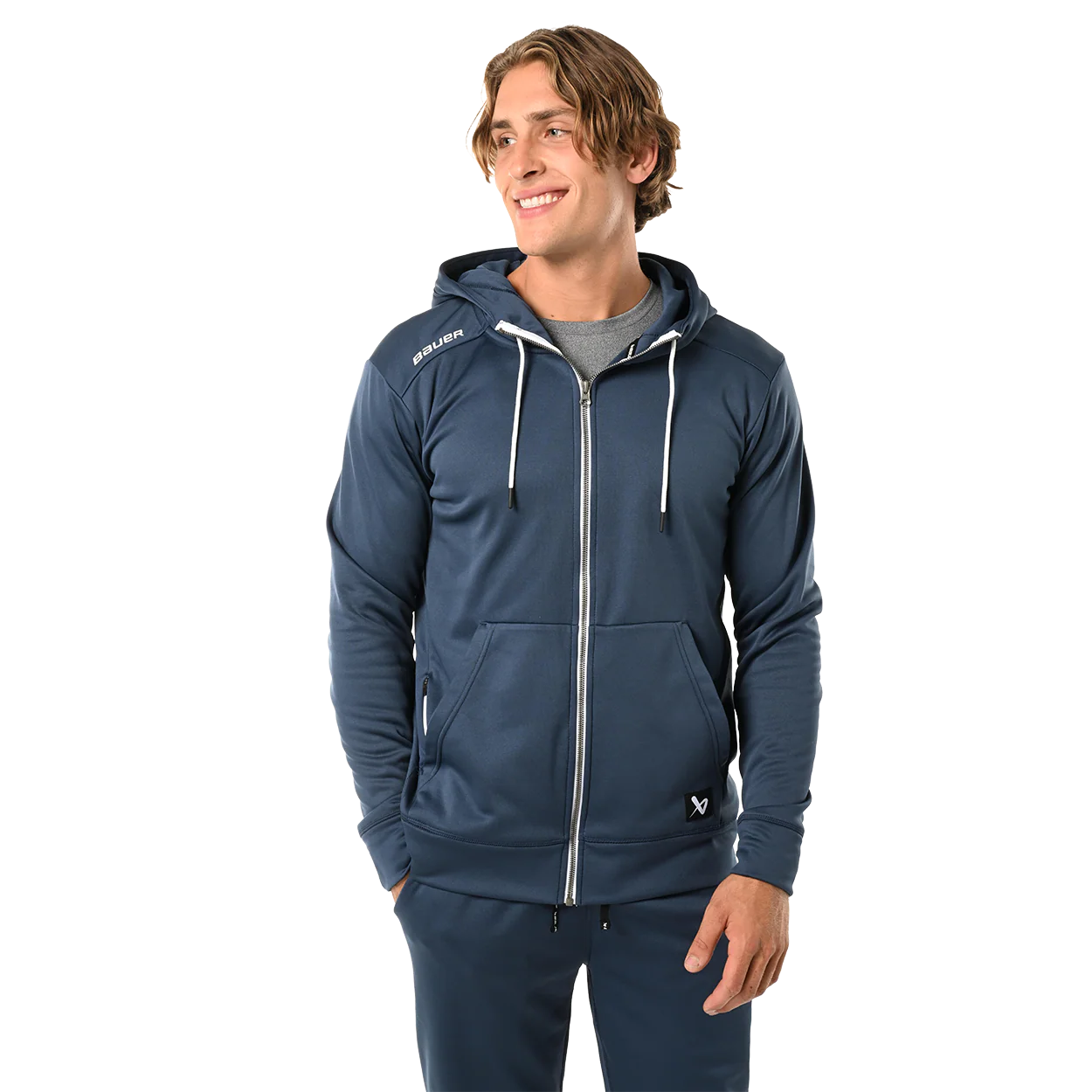 BAUER TEAM FLEECE ZIP HOODIE SENIOR